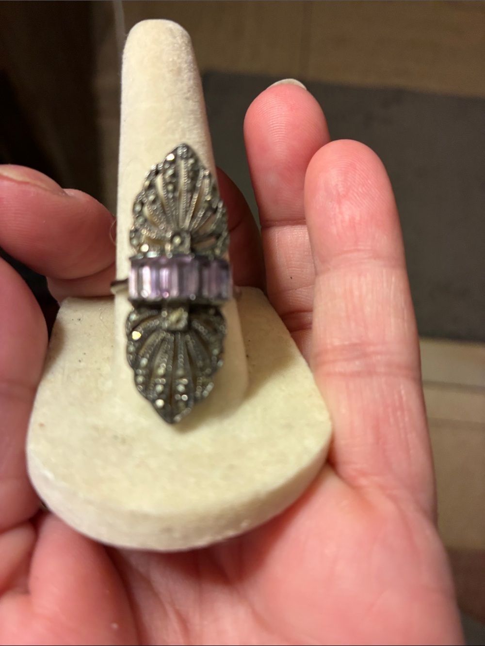 vintage ring 💍 amethyst size 7